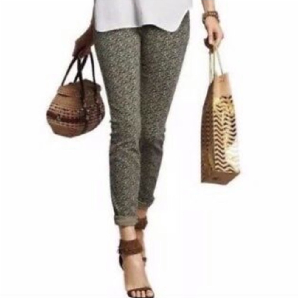 CAbi Ditsy Floral Print Skinny Jeans Pants Size 2 #5083​​​​​​​